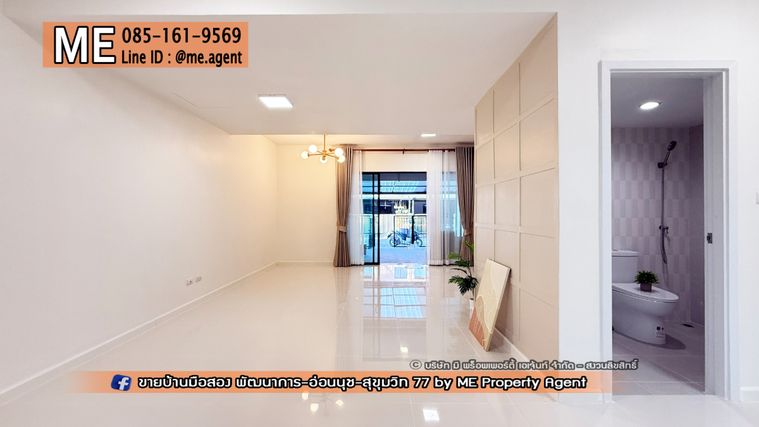 3-bed townhouse for sale, 130 sqm, 22.2 sq wah, Pruksa Ville 57
