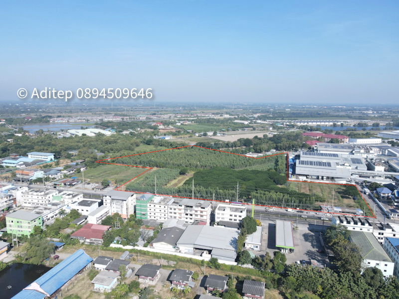 รูป ขายที่ดินลาดหลุมแก้ว 30 ไร่ ติดถนน 346 ปทุมธานี-บางเลน ติดสํานักอัยการลาดหลุมแก้ว บริษัท ซีพีแรม สำนักงานใหญ่ เหมาะสร้างโรงงาน/หมู่บ้าน - รูปที่ 7/18