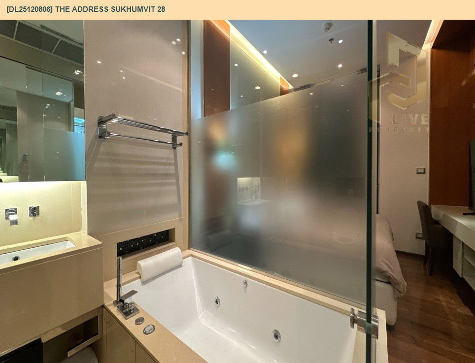รูป DL25120806 ขายคอนโด ดิ แอดเดรส สุขุมวิท 28 (The Address Sukhumvit 28) ใกล้ BTS พร้อมพงษ์ พร้อมเข้าอยู่ โทรด่วน 0653619502 LineID @534wlwof - รูปที่ 7/11