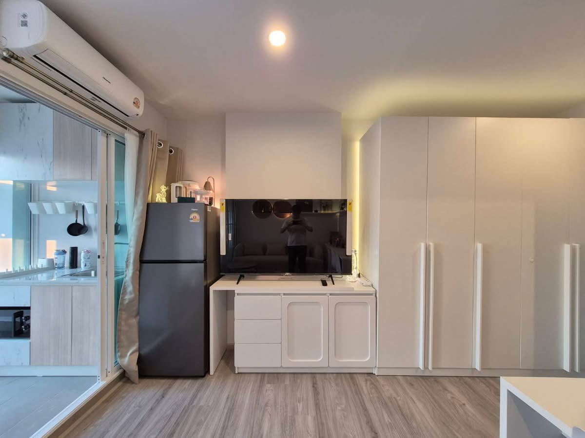 รูป 🌈Regent Home Bangna 🌈11,000 ตึกA ชั้น4 อยู่ชั้นเดียวกับชั้นส่วนกลาง 28 ตร.ม. 1 ห้องนอน 1 ห้องน้ำ 1 ห้องครัว เฟอร์นิเจอร์+เครื่องใช้ไฟฟ้าครบ - รูปที่ 7/12