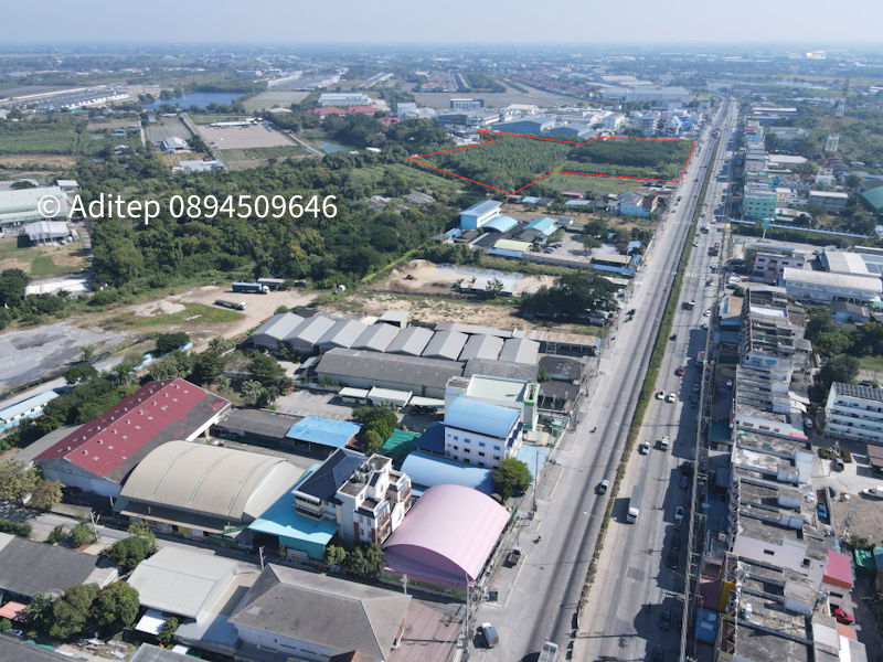 รูป ขายที่ดินลาดหลุมแก้ว 30 ไร่ ติดถนน 346 ปทุมธานี-บางเลน ติดสํานักอัยการลาดหลุมแก้ว บริษัท ซีพีแรม สำนักงานใหญ่ เหมาะสร้างโรงงาน/หมู่บ้าน - รูปที่ 18/18