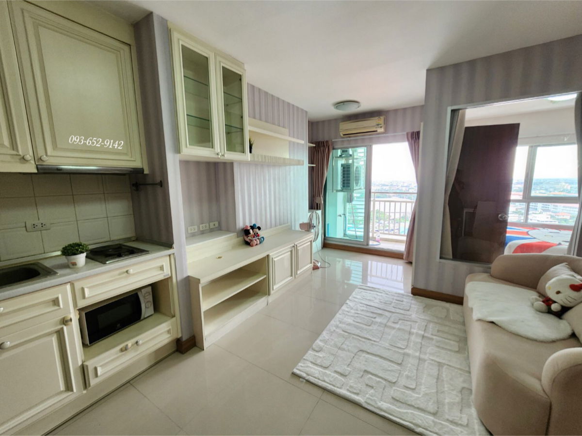 รูป 🌷🌷🌷 ให้เช่าคอนโด IVY ราษฏร์บูรณะ (( 37 ตรม / 8500 ต่อเดือน / ติดวอลเปเปอร์ ห้องสวยมาก / วิวแม่น้ำ / ถูกสุดในโครงการ )) - รูปที่ 7/12