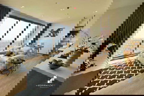 PM034364✨Flash Deal ✨Rhythm Charoenkrung Pavillion ( 2Bed 3Bath 100SQM.) พร้อมอยู่ ! เพียง 90,000 บาทต่อเดือน Tel.0981315848 @propmatch