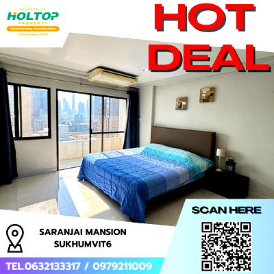 Condos for rent Sukumvit 6 : #R8428 🎉 241268 Condo for rent: Saranjai Mansion Sukhumvit 6