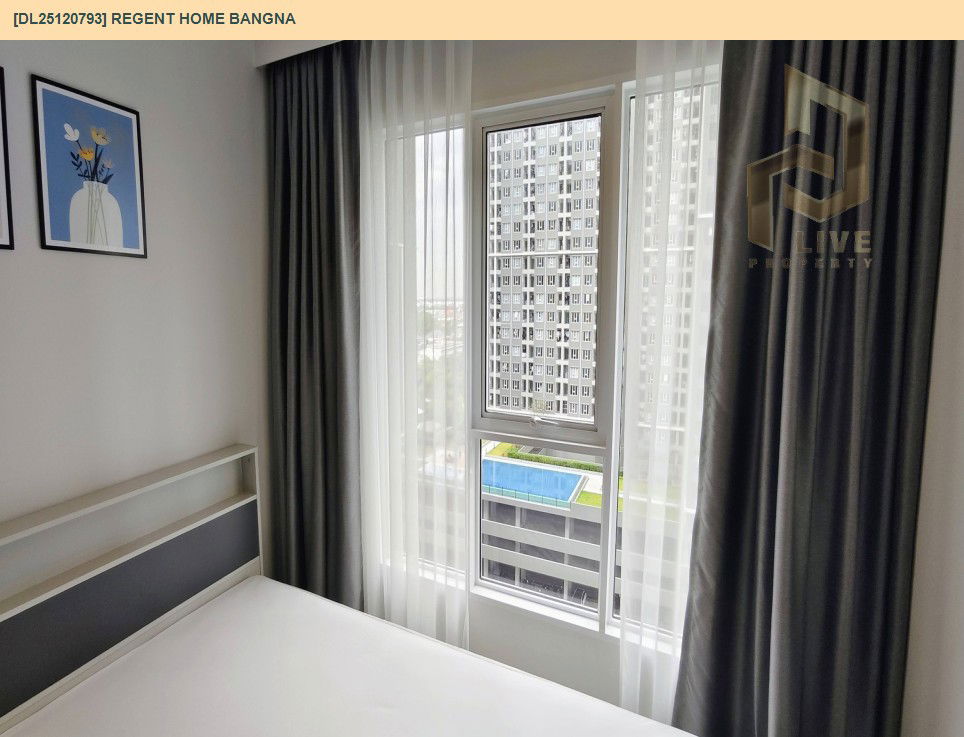 รูป DL25120793 ให้เช่าคอนโด รีเจ้นท์ โฮม บางนา (Regent home bangna) ใกล้ BTS บางนา พร้อมเข้าอยู่ โทรด่วน 0638692663 LineID @257sxzzu - รูปที่ 5/7