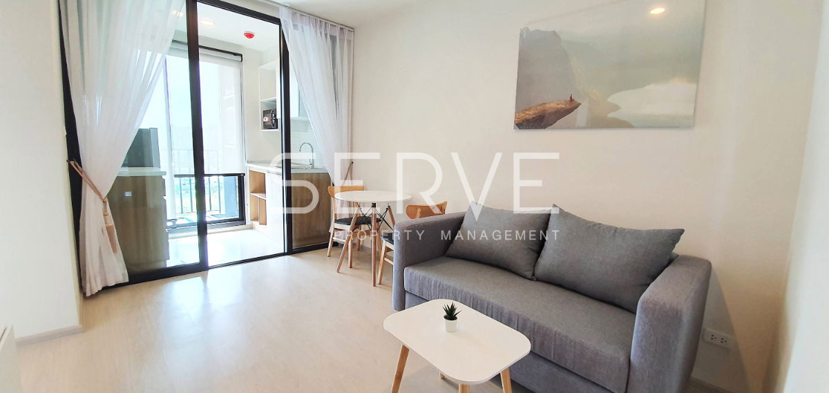 รูป 🔥ห้องใหญ่ 1นอน แต่งสวย เฟอร์จัดเต็ม วิวเมือง ไม่โดนบล็อก พร้อมหิ้วกระเป๋าเข้าอยู่ ทำเลดี เดินเพียง 20 ก้าว ถึง MRTศรีรัช  @ Nue Noble Chaengwattana - รูปที่ 1/12