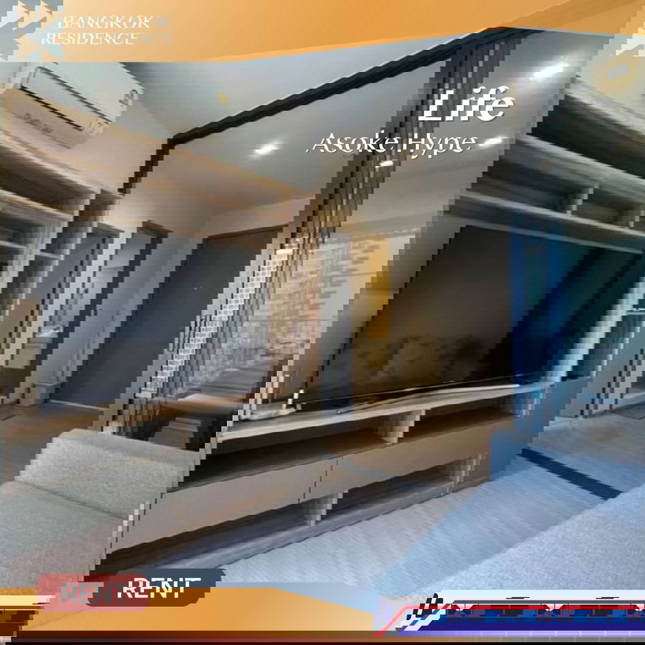 รูป  Life Asoke Hype ✨ ห้องสวย ปรับปรุง พร้อมเข้าอยู่💚 ใกล้ MRT พระราม 9  - รูปที่ 1/6