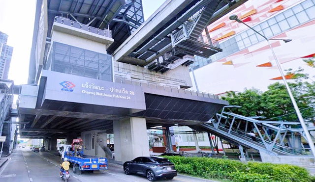 รูป หลังสุดท้าย รถไฟฟ้าปากเกร็ด 1.8 กม. ติวานนท์ โกดังให้เช่า ปากเกร็ด นนทบุรี เลี่ยงเมืองปากเกร็ด อิมแพ็ค เมืองทองธานี 4กม. 180 ตร.ม วัดกู้ - รูปที่ 7/8