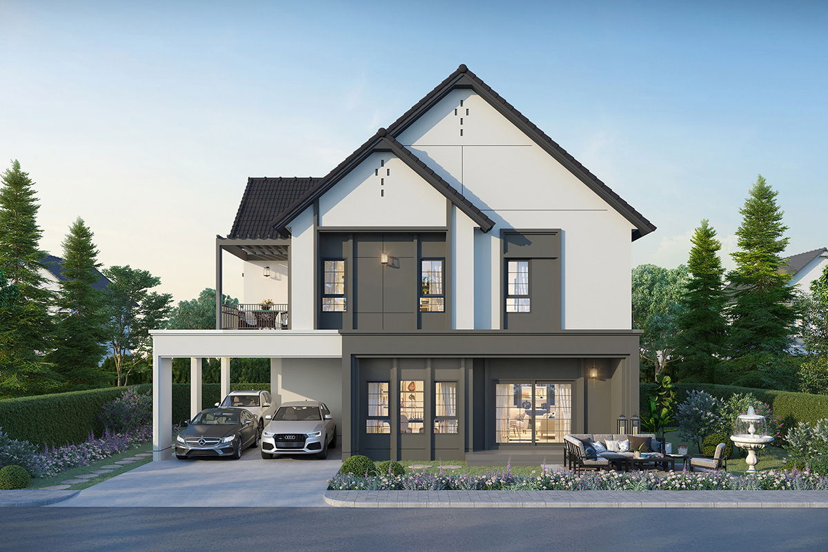 รูป ขายบ้านมือ 1 จากโครงการ Centro รามอินทรา-จตุโชติ 3  | ติดต่อฝ่ายขาย : 061-6598997- Line OA : @Newlight (มี@) - รูปที่ 7/16