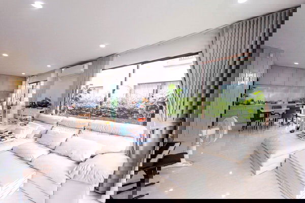 รูป [ให้เช่า] หมู่บ้าน บุราสิริ วัชรพล / 4 ห้องนอน 4 ห้องน้ำ / 60 ตรว. 190 ตรม. **70,000** บ้านเดี่ยวตกแต่งสวยพร้อมเฟอร์นิเจอร์ครบชุด ใกล้ทางด่วนฉลองรัช - รูปที่ 3/10