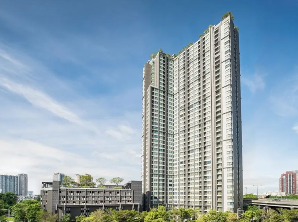 รูป สตูดิโอ 26 ตร.ม. ชั้นสูงมาก คอนโดในเครือคุณภาพแสนสิริ บนทำเลดีๆ มีรถรับส่ง BTS อ่อนนุช ที่ The Base Park West Sukhumvit 77 / ให้เช่าคอนโด - รูปที่ 2/2