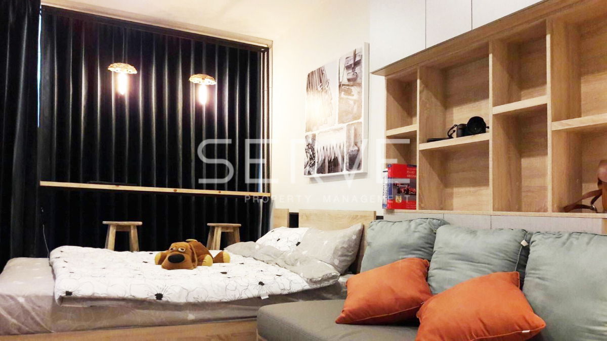 รูป 🔥ราคาถูกที่สุด ห้องสตูดิโอ กั้นเป็นสัดส่วน แต่งสวยมาก เฟอร์ครบ ลงทุนหรืออยู่เองก็คุ้มสุด ทำเลดี ติด MRT ศูนย์วัฒนธรรม @ Noble Revolve Ratchada 1 - รูปที่ 2/8