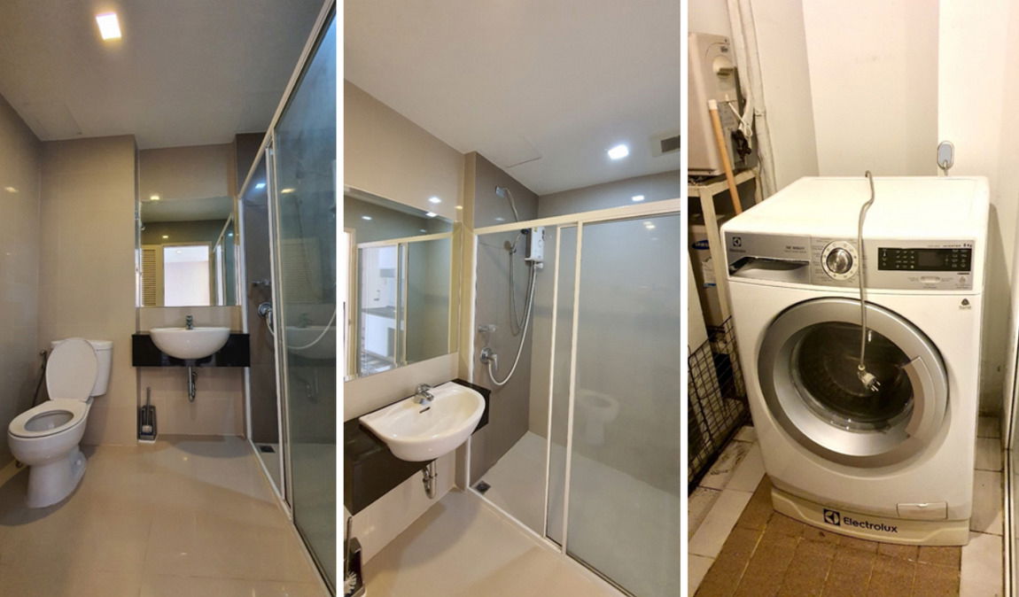 รูป Call : 091-545-5346 Condo Airlink Residence ใกล้ Airport Link ลาดกระบัง 35 ตารางเมตร ชั้น5 อาคาร 2 หน้าโครงการ ตกแต่งครบ (ขายพร้อมผู้เช่า) - รูปที่ 8/13