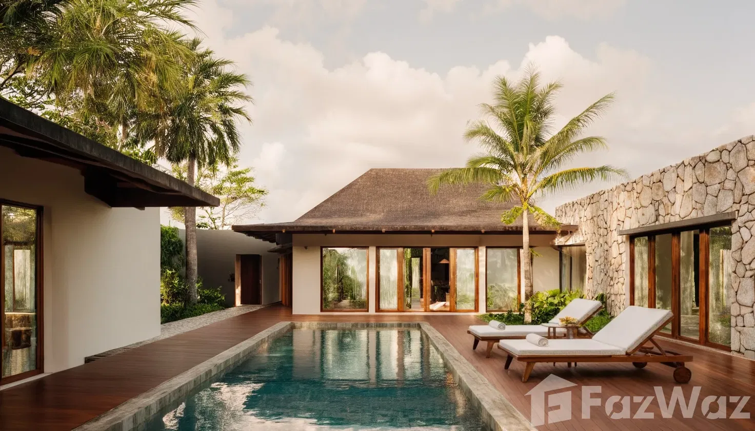 รูป ขาย วิลล่า 2 ห้องนอน ในโครงการ ทรอปิคอล ปาล์ม วิลล่า 5944222 - รูปที่ 1/7