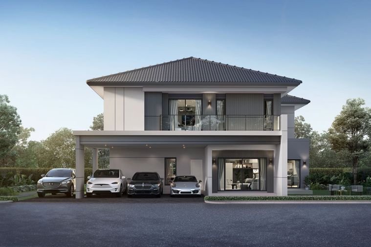 4-bed house for sale, 253 sqm, 1 sq wah, CENTRO THAWIWATTHANA