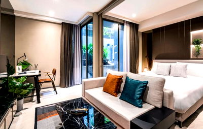 คอนโดให้เช่า : ว่างพร้อมอยู่! Fynn สุขุมวิท31. 1นอน 36ตร.ม. Line id: @pfagent