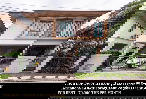 [ให้เช่า] หมู่บ้าน บุราสิริ วัชรพล / 4 ห้องนอน 4 ห้องน้ำ / 60 ตรว. 190 ตรม. **70,000** บ้านเดี่ยวตกแต่งสวยพร้อมเฟอร์นิเจอร์ครบชุด ใกล้ทางด่วนฉลองรัช
