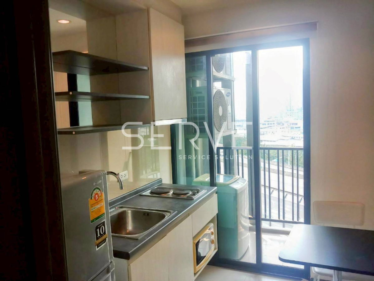 รูป สตูดิโอกั้นห้อง 25.5 ตร.ม. คอนโดในเครือคุณภาพแสนสิริ บนทำเลดีๆ มีรถรับส่ง BTS อ่อนนุช ที่ The Base Park West Sukhumvit 77 / ให้เช่าคอนโด - รูปที่ 3/5