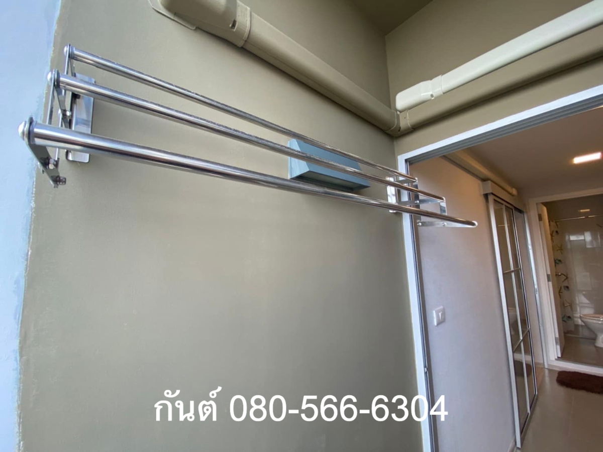 รูป เจ้าของปล่อยเอง (ไม่รับนายหน้า) Plum alive 2 ตึก B ชั้น 4 วิวนอก แอร์ 2 ตัว ทีวี 2 เครื่อง+เฟอร์ เครื่องใช้ไฟฟ้าครบ คีย์การ์ด 2 ใบ พร้อมอยู่เดือน ม.ค.  - รูปที่ 12/14