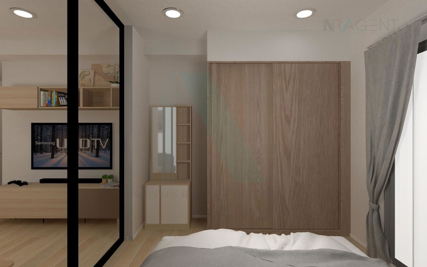 รูป ให้เช่าคอนโด เอ สเปซ เมกา 2 อาคาร 1 ชั้น 16 1 ห้องนอน ขนาด 34 ตรม ใกล้ Mega บางนา - รูปที่ 4/8