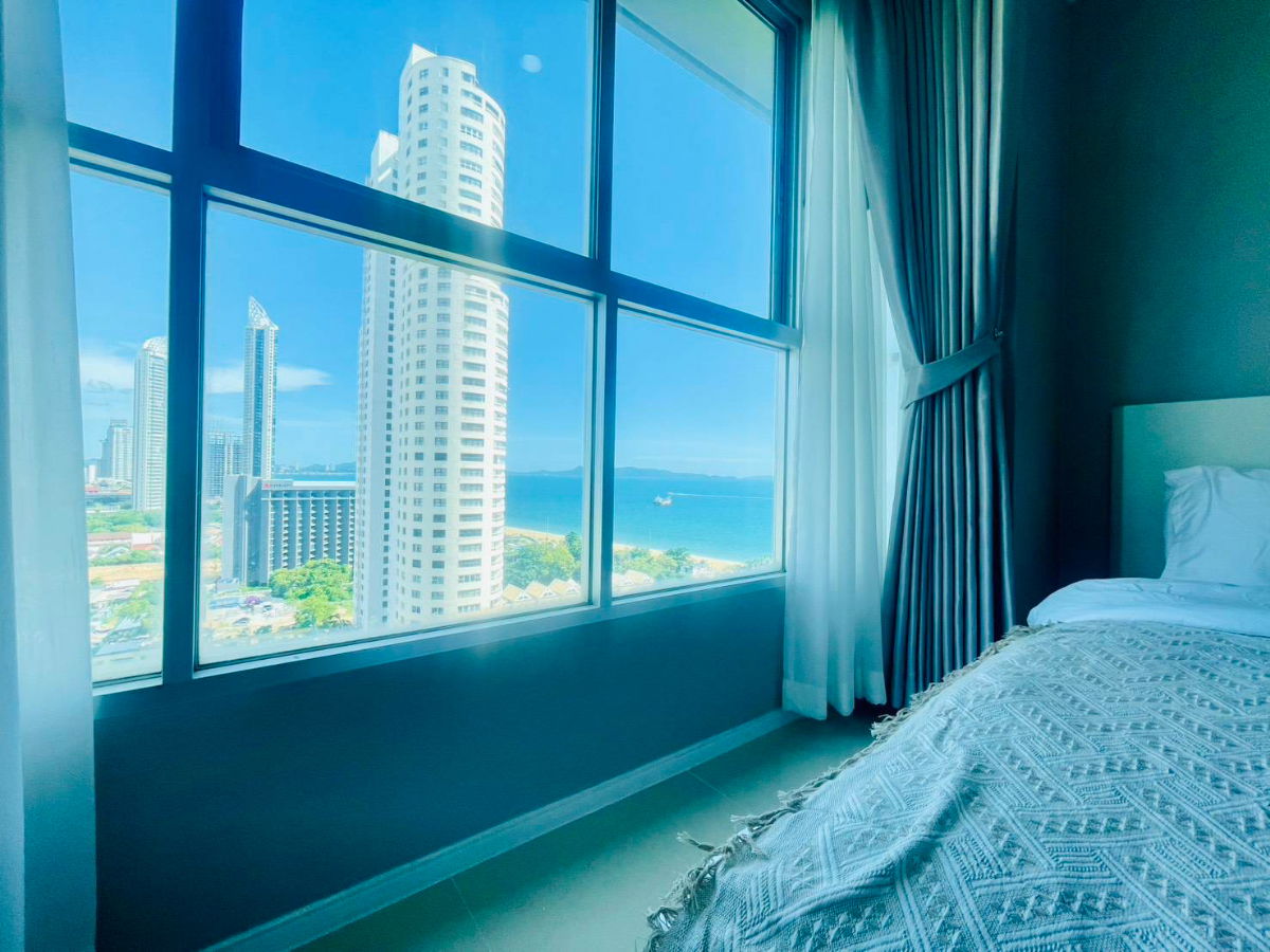 รูป เห็นวิวทะเลปลายๆ 🌕 🌕 🌕 ลุมพินี พาร์คบีช จอมเทียน ชั้น17 1ห้องนอน  30ตรม อาคารB🌕 🌕 🌕วิวถนน - รูปที่ 4/23