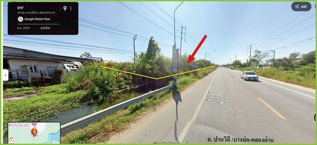 รูป ขายที่ดินติดถนน บางบ่อ-คลองด่าน 348.3 ตรว. ทำเลดี  - รูปที่ 6/10