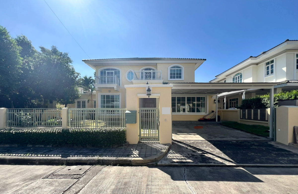 รูป 🧡 ให้เช่า บ้านเดี่ยว Golden nakara มอเตอร์เวย์ กรุงเทพกรีฑา อ่อนนุช ตกแต่งใหม่ 4 นอน สวนใหญ่ - รูปที่ 1/19