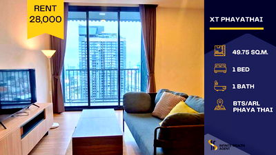 คอนโดให้เช่า : 🌅 “ห้องสวยชั้นสูง วิวดีแบบนี้ หาไม่ได้ง่าย ๆ ที่ XT Phayathai นะคะ”
