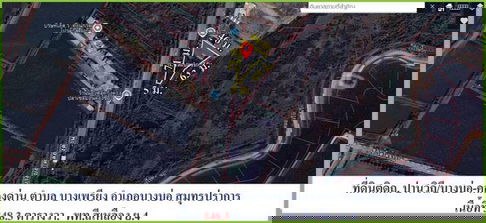 ขายที่ดินติดถนน บางบ่อ-คลองด่าน 348.3 ตรว. ทำเลดี 