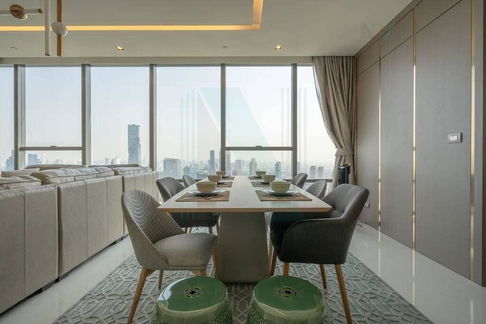 📌 For Sell Condo THE BANGKOK SATHON Building 1, Floor 48,2 bed room, Room size 128 sqm