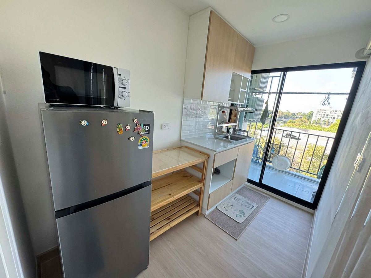 รูป ให้เช่า เพลิ เพลิน ลำลูกกา 35 ตรม. ชั้น 6 เครื่องใช้ไฟฟ้า เฟอร์ครบ - รูปที่ 5/9