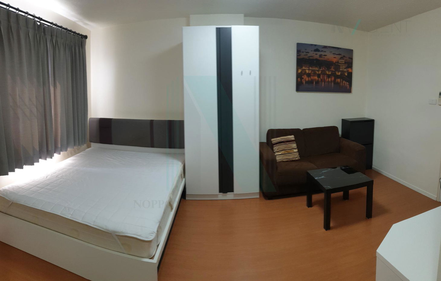 รูป ให้เช่าคอนโด ลุมพินี คอนโดทาวน์ ร่มเกล้า - สุวรรณภูมิ อาคาร B3 ชั้น 7 1 ห้องนอน ขนาด 22.00 ตรม ใกล้ ใกล้  Airport Link ลาดกระบัง - รูปที่ 2/8