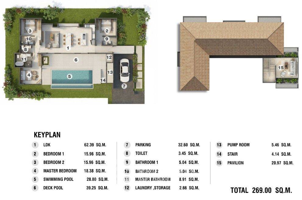 รูป วิลล่า 3-ห้องนอน ใน บ่อผุด (ID 2503975) - รูปที่ 12/15