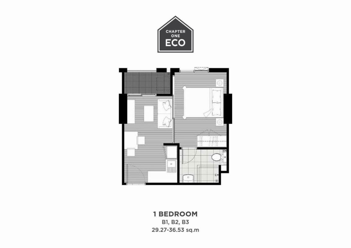 รูป 🏢 ขายคอนโด : Chapter One Eco Ratchada - Huai Khwang (แชปเตอร์ วัน อีโค รัชดา - ห้วยขวาง)   รหัสทรัพย์ | 📌LNP-C11212  - รูปที่ 18/19