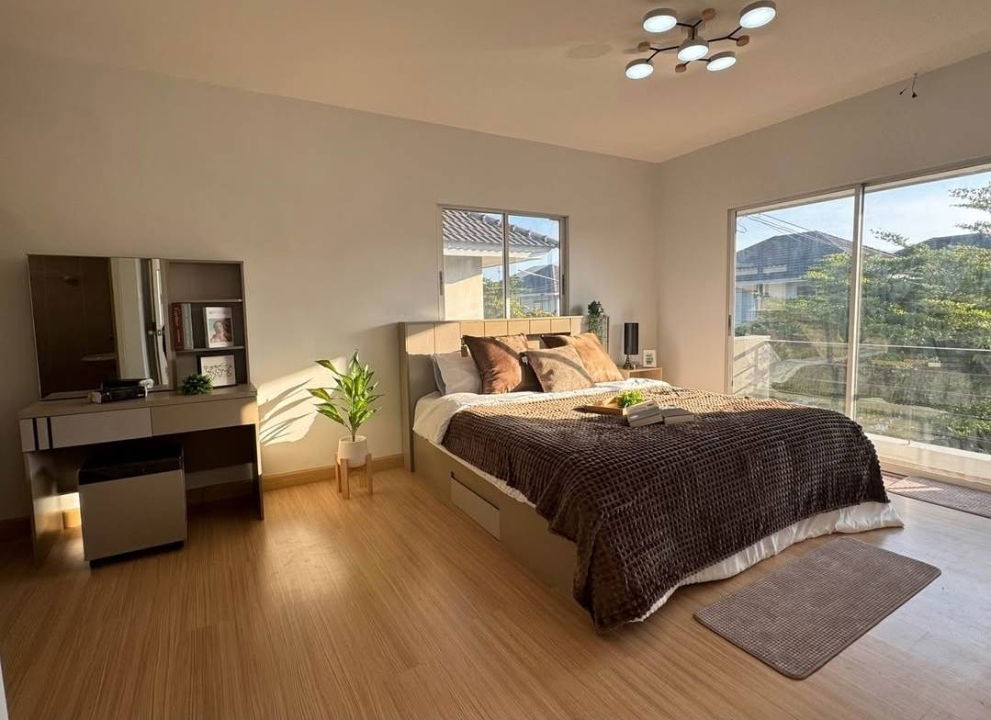 รูป ขายบ้าน กาญจน์กนกวิลล์ 10 บ้าน 2 ชั้นหลังใหญ่ ใกล้แม็คโครแม่เหียะ บ้านสังคมคุณภาพ พร้อมเข้าอยู่ SW003300 - รูปที่ 8/11