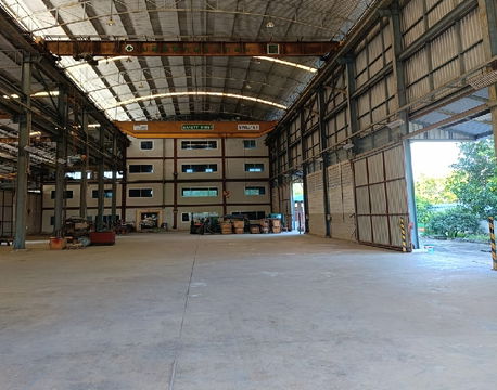 ให้เช่าโกดัง มีเครนพร้อมออฟฟิศ 4 ชั้น / ทำเล คลอง 6 ธัญบุรี / ถนนเลียบคลองหก / ใกล้ราชมงคลธัญบุรี 