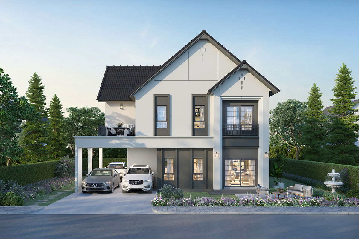 รูป ขายบ้านมือ 1 จากโครงการ เซนโทร วัชรพล 2  | ติดต่อฝ่ายขาย : 061-6598997- Line OA : @Newlight (มี@) - รูปที่ 7/14