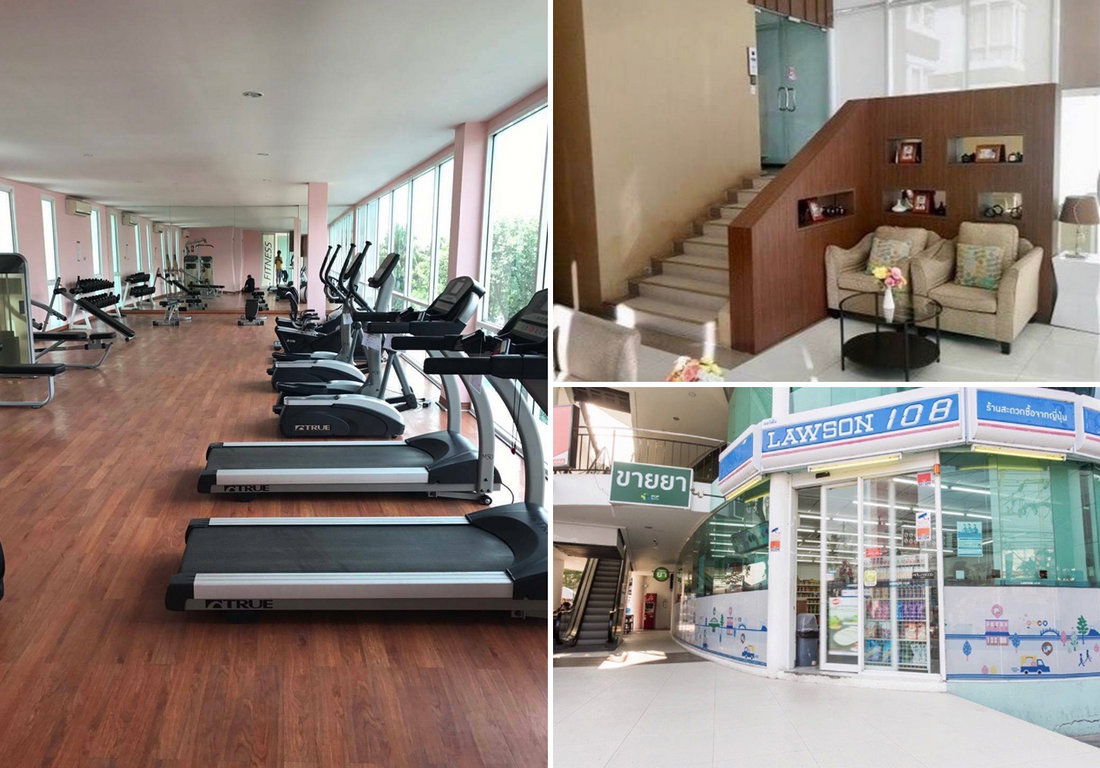 รูป Call : 091-545-5346 คอนโด แอร์ลิงค์ เรสซิเดนซ์ ใกล้ Airport Link ลาดกระบัง 29 ตารางเมตร ชั้น2 อาคาร 2 หน้าโครงการ ตกแต่งครบ (ขายพร้อมผู้เช่า) - รูปที่ 8/11