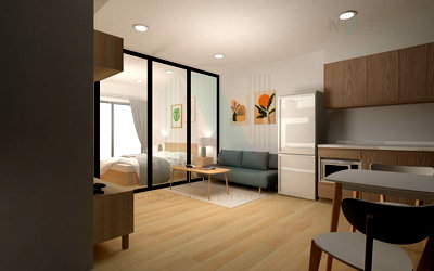 Condos for rent : For rent condo A SPACE MEGA 2 Building 1, Floor 16,1 bed room, Room size 34 sqm