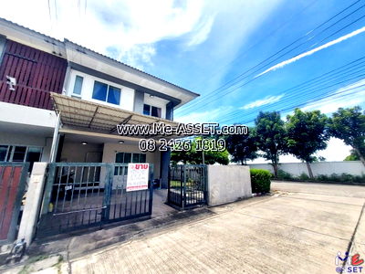 ทาวน์โฮม ปทุมธานี : ขายถูกทาวน์โฮม หลังมุมต้นโครงการ ย่าน ซอยวัดท่าเกวียน เลียบคลองพระอุดม คลองบางไผ่ วัดทองสะอาด ลาดหลุมแก้ว : ม.บ้านสวนธนาการ์เด้น : 2 ชั้น 43.4 ตร.วา