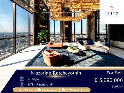 คอนโด เขตจตุจักร : ✨ ยอมขาดทุน ขายด่วน Mazarine รัชโยธิน โอกาสทองของคนที่อยากได้คอนโดหรูในราคาสุดพิเศษ 🎉