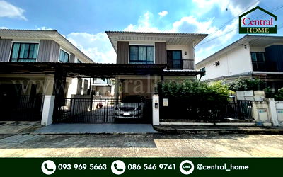 บ้านแฝด รพ.กรุงไทย เวสเทิร์น : บ้านแฝด โมดิ วิลล่า บางบัวทอง บ้านสวย พร้อมอยู่