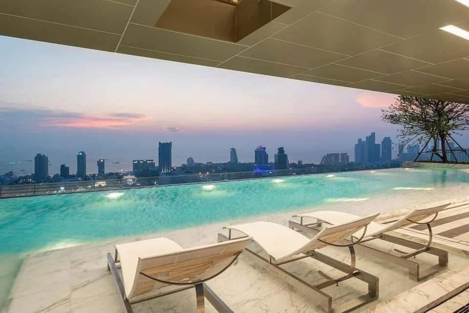 รูป KT0082📲LineID @556ryccg🌅1ห้องนอน 28ตรม ชั้น17 พร้อมเฟอร์นิเจอร์🌃ONCE Pattaya วันซ์ พัทยา สาย3 - รูปที่ 6/11