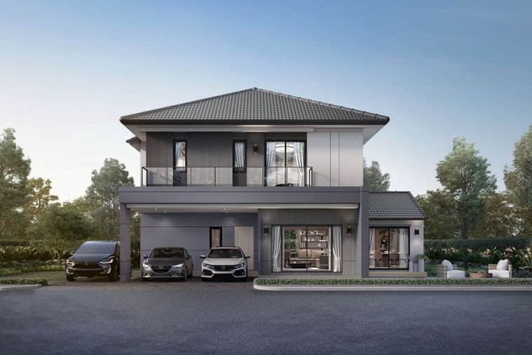 4-bed house for sale, 253 sqm, 1 sq wah, CENTRO THAWIWATTHANA