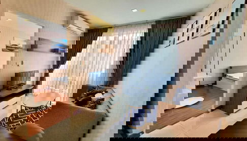 Call : 091-545-5346 Condo Airlink Residence @Suvarnabhumi Airport 35 sq.m 5th floor, Building 2, Fully furnished