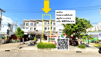 Shophouses for rent Bang Na Tai : Commercial building for rent, 1 unit, opposite Sikarin Hospital, good location, suitable for business