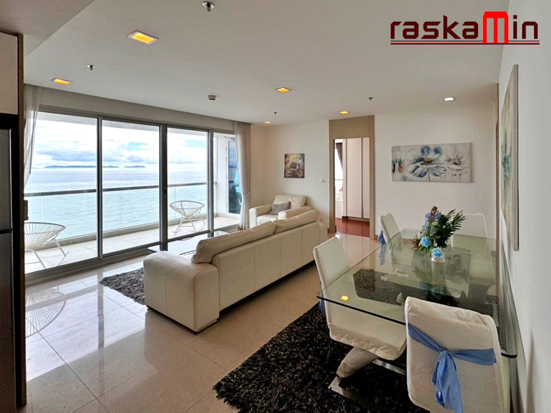 รูป FQ🗺️KT0087📲LineID @556ryccg🏄‍♂️2ห้องนอน 97ตรม ตึก A ชั้น7🏖️วิวทะเล พร้อมเฟอร์นิเจอร์🌴The Palm Wongamat Beach Pattaya - รูปที่ 3/13