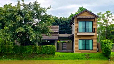 เช่าบ้านเดี่ยว สารภี เชียงใหม่ : ให้เช่าPool Villa 2 ชั้น สไตล์พรีเมียม พร้อมสระว่ายน้ำในตัว 4 ห้องนอน 5 ห้องน้ำ 1 ห้องครัว 1 ที่จอดรถ