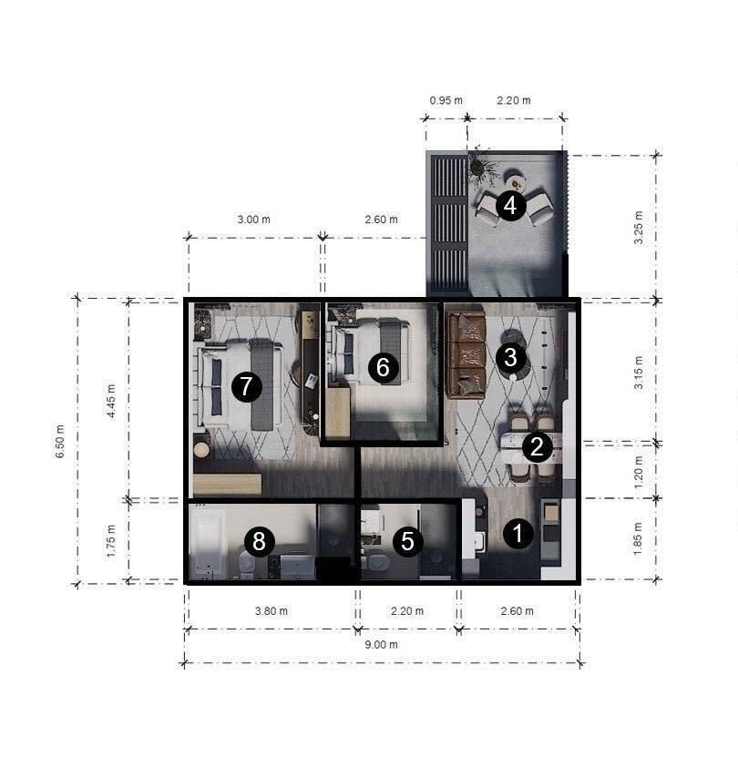 รูป 🔥ข้อเสนอสุดพิเศษ🔥คอนโด 2 ห้องนอน สไตล์รีสอร์ต โครงการ The Deck Patong | วิวสระและภูเขา - U5606032 - รูปที่ 18/18