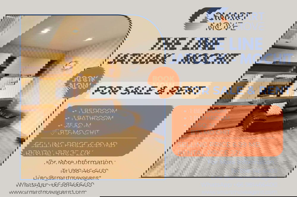 รูป ขาย- เช่า ! วิวสวน, ชั้นสูง 29+, ทำเลดี, ครัวปิด!! 🔥 Code C20230205010...The Line Jatujak - Mochit, 1 นอน, 1 น้ำ, แต่งครบ,  ราคาพิเศษ!!📣 - รูปที่ 1/11